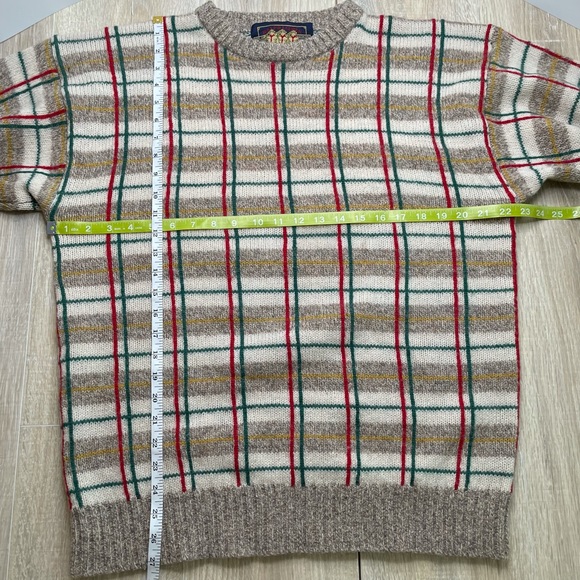 Wool Plaid Vintage Ralph Lauren Sweater | Size L - Picture 8 of 14